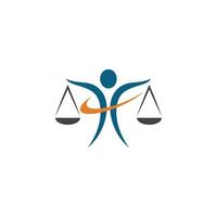 modelo de logotipo de direito da justiça vetor
