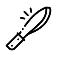 ilustração de símbolo de contorno de vetor de ícone de ferramenta de faca