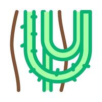 ilustração de símbolo de esboço de vetor de ícone de planta liana