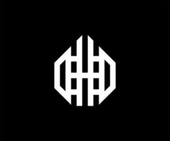 design do logotipo da letra h. logotipo da letra h com linhas de grade de construção. modelo de design de logotipo de letra h inicial de estilo moderno. h letra logotipo ícone mosaico elemento de forma colorida poligonal. vetor