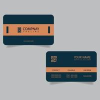 cartão de visita corporativo ou pessoal ou modelo de design de cartão de visita vetor