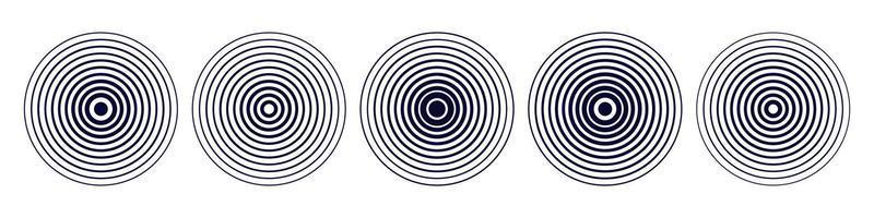 moderno radial ou circlesignals .abstract onda pano de fundo. projeto de linha de movimento. ilustração vetorial isolada vetor