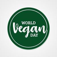 dia mundial vegano fundo vetorial desenhado à mão vetor