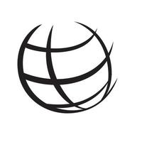 design de ícone da web. sinal e símbolo de conexão de internet em todo o mundo. ilustração em vetor globo.