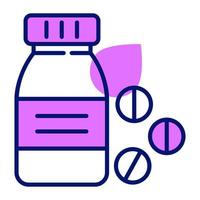 um vetor personalizável de frasco de comprimidos, vetor editável de remédios