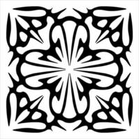 padrão de vetor sem emenda em ornamento geométrico style.tile ornamento. ilustração vetorial de mosaico padrão simétrico