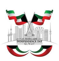 dia nacional do kuwait vetor