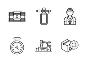 conjunto de ícones de vetores de construção