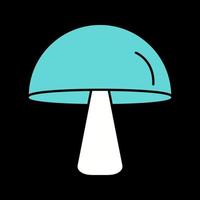 ícone de vetor de cogumelo único