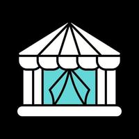 ícone de vetor de tenda de circo