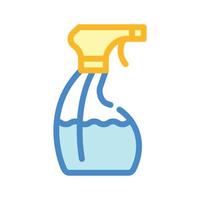 ilustração em vetor ícone de cor de garrafa de pulverizador de saneamento