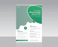 design de modelo de folheto médico ou de saúde vetor