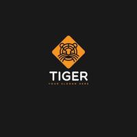 vetor de logotipo de tigre