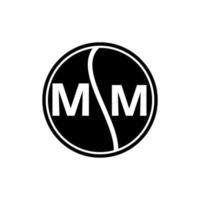 design de logotipo de letra mm.mm design criativo de logotipo de letra mm inicial. conceito de logotipo de letra de iniciais criativas de mm. vetor