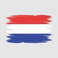 vetor de escova de bandeira holandesa