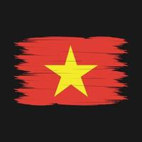 vetor de escova de bandeira do vietnã