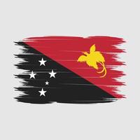 vetor de pincel de bandeira de papua