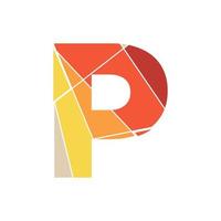 logotipo inicial do mosaico p vetor
