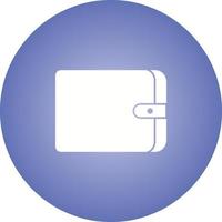 ícone de glifo de vetor de carteira exclusivo