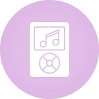 ícone de vetor de player de música