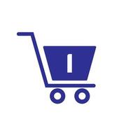 Carrinho de compras de carrinho de carta i. modelo inicial de conceito de logotipo online e de compras vetor