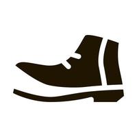 ilustração de glifo vetorial de ícone de sola rasgada de sapato vetor