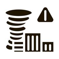 ilustração de símbolo vetorial de ícone de cidade tornado vetor