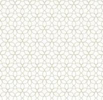 ilustração vetorial moderna sem costura. padrão de ouro linear em um fundo branco. padrão ornamental para folhetos, impressão, papel de parede, planos de fundo vetor