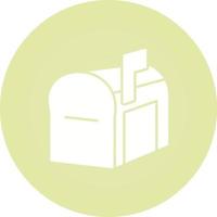 ícone de vetor de caixa de correio