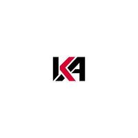 modelo de design de vetor de logotipo de letra ka