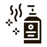 ilustração de glifo vetorial de ícone de garrafa de sabonete líquido aromático vetor