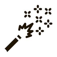 ilustração de glifo vetorial de ícone de queima de fogos de artifício vetor