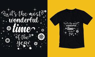 design de camiseta de natal vetor