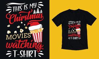 design de camiseta de natal vetor