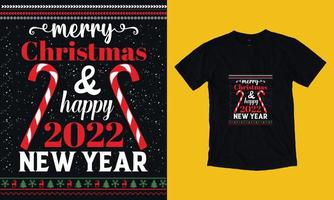 design de camiseta de natal vetor