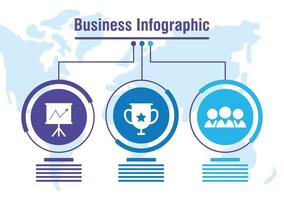 banner infográfico de negócios e corporativos vetor