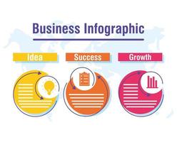 banner infográfico de negócios e corporativos vetor