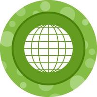 ícone de glifo de vetor de globo exclusivo