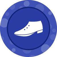 ícone de glifo vetorial de sapatos formais exclusivos vetor