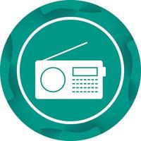 ícone de glifo de vetor de conjunto de rádio exclusivo