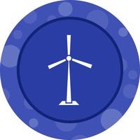 ícone de glifo de vetor de turbina exclusivo