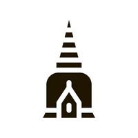 vetor de ícone de torre de religião tailândia