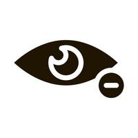 dioptria miopia vetor de ícone de visão ocular