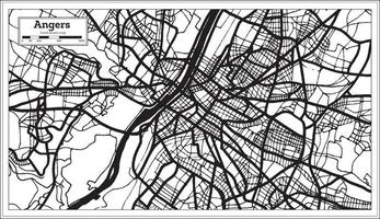 irrita o mapa da frança na cor preto e branco. vetor