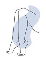 pernas femininas, parte do corpo, vetor de pés e tornozelos