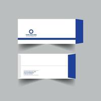 design de envelope corporativo simples vetor