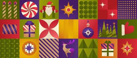 feriados de natal presentes e tradições, ano novo vetor