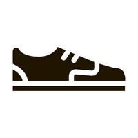 ilustração de glifo de vetor de ícone de sapato de tênis
