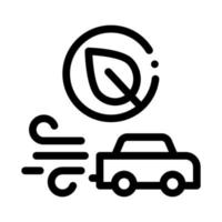 ilustração de contorno do vetor do ícone da velocidade do carro elétrico