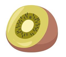 fruta tropical kiwi, comida de produtos exóticos saudáveis vetor